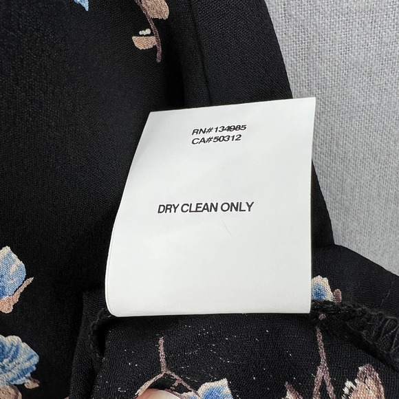 FOR LOVE AND LEMONS Dress Womens Medium Black Strapless Tie Front Floral Print - Picture 11 of 16